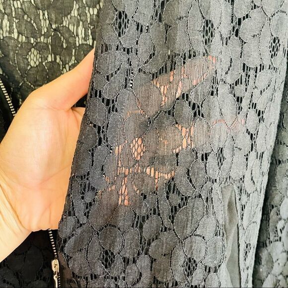 NWOT Sweet Wanderer Black Lace Jacket Medium - Picture 5 of 6